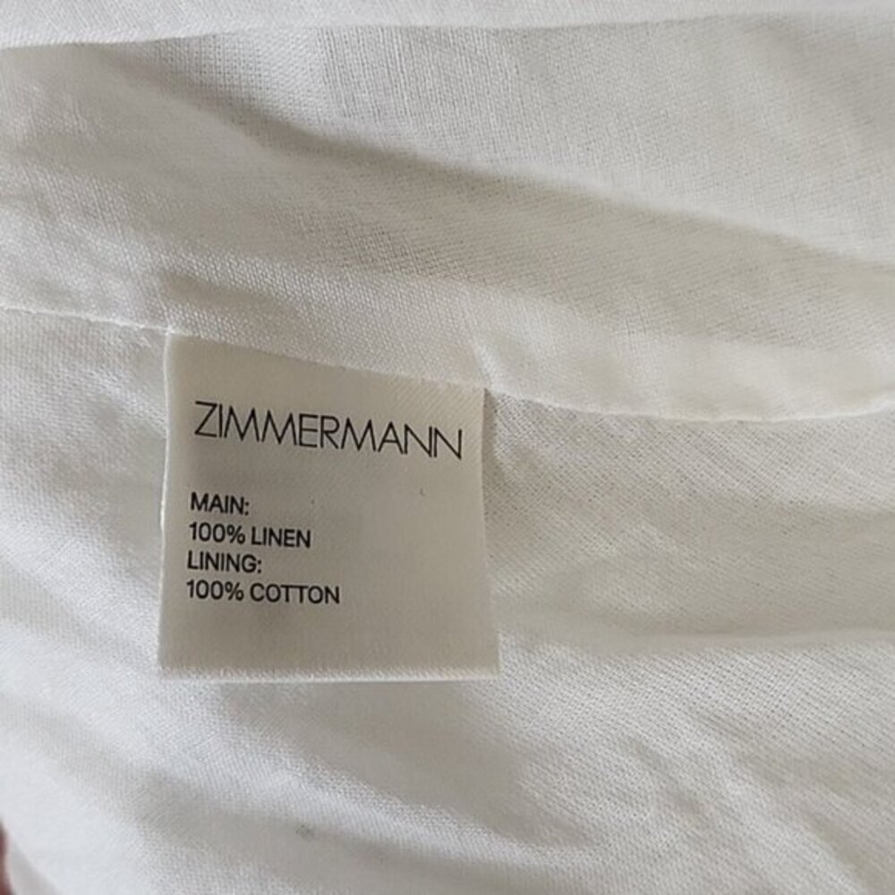 RARE Zimmermann Mischief Tuck Beaded Linen Skirt Size 0 XS - Picture 13 of 14